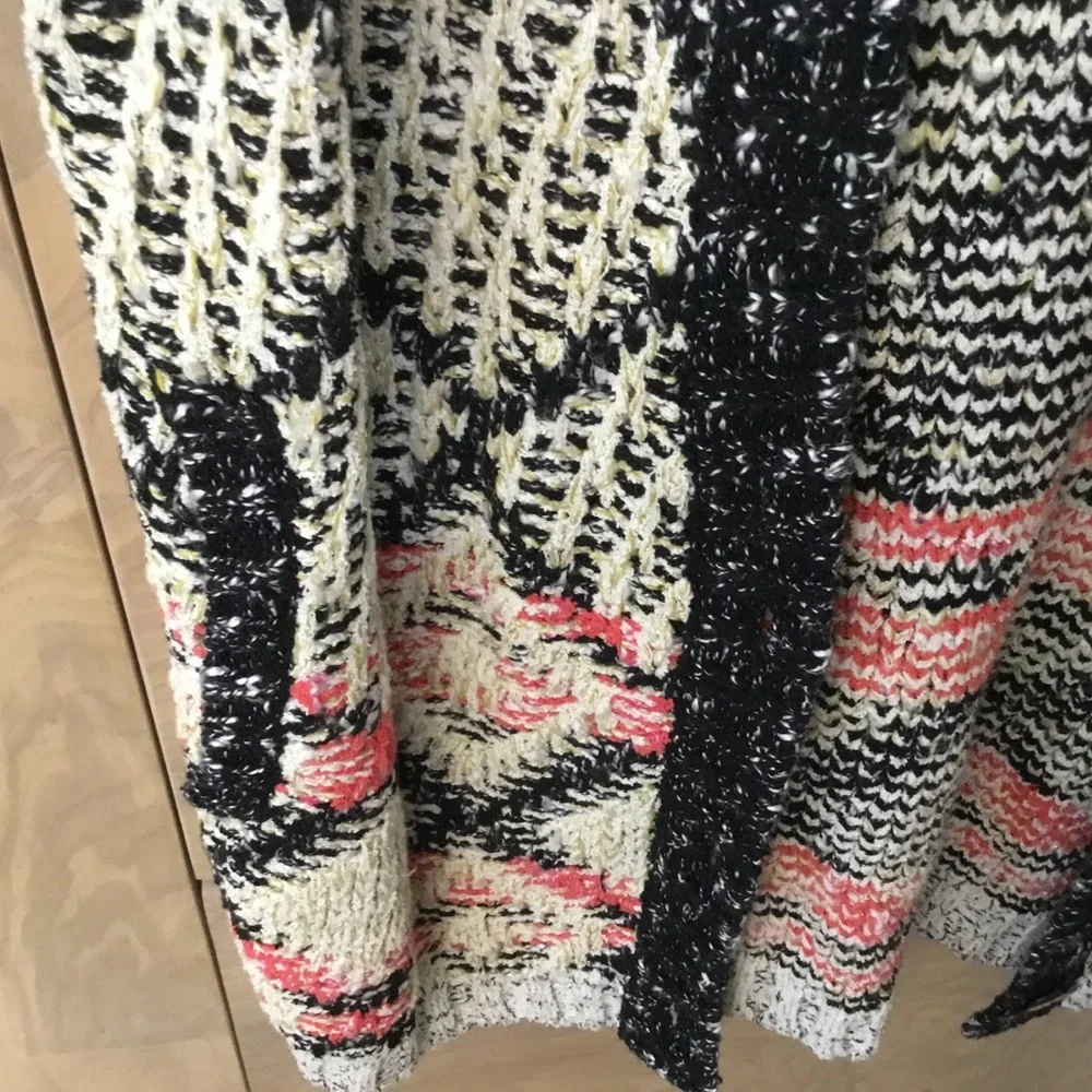 CAbi Provence NWT Black, Gray, Pink Long Knit Cardigan - Style 202 - Size XXS